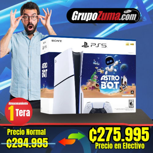 A9 PS5 SLIM DISCO & DIGITAL DE 1TB, CON EL JUEGO ASTROBOT